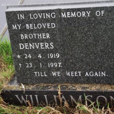 WILLIAMSON Denvers 1919-1997