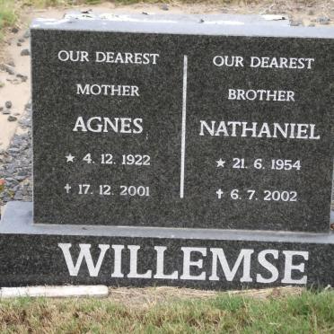 WILLEMSE Agnes 1922-2001 :: WILLEMSE Nathaniel 1954-2002