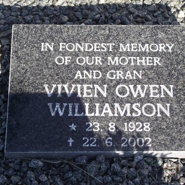 WILLIAMSON Vivien Owen 1928-2002