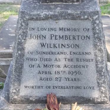 WILKINSON John Pemberton -1956