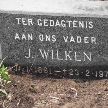 WILKEN J.A.K. 1881-1976