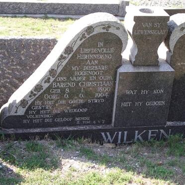 WILKEN Barend Christiaan 1890-1964