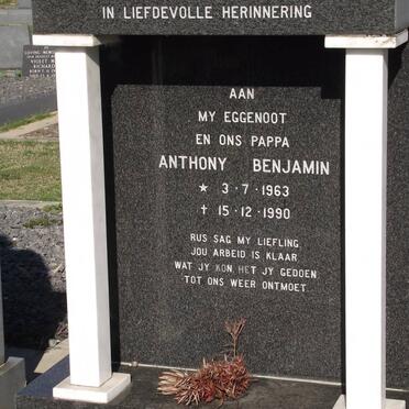 WILMOT Anthony Benjamin 1963-1990