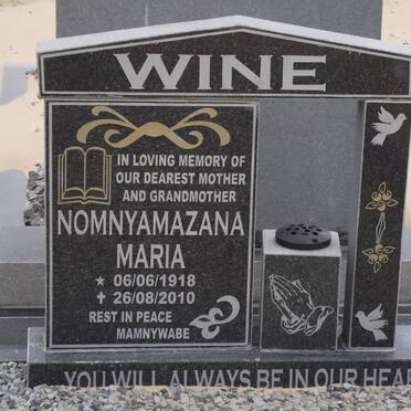 WINE Nomnyamazana Maria 1918-2010