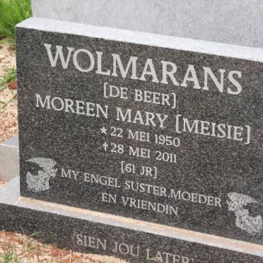 WOLMARANS Moreen Mary nee DE BEER 1950-2011