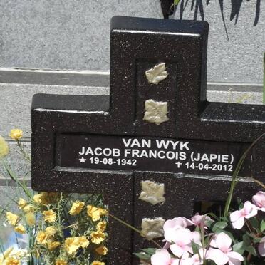 WYK Jacob Francois, van 1942-2012