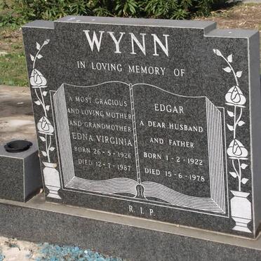 WYNN Edgar 1922-1978 &amp; Edna Virginia 1926-1987