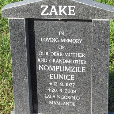 ZAKE Nompumzile Eunice 1937-2009