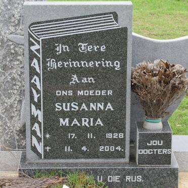 ZAAYMAN Susanna Maria 1928-2004