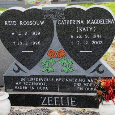 ZEELIE Reid Rossouw 1939-1996 &amp; Catherina Magdelena 1941-2003