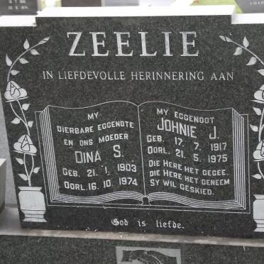 ZEELIE Dina S. 1903-1974 &amp; Johnie J. 1917-1975
