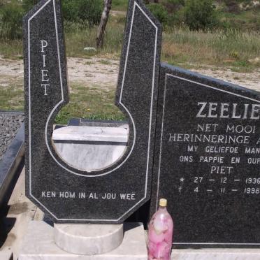 ZEELIE Ernest Petrus 1936-1998