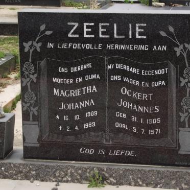 ZEELIE Ockert Johannes 1905-1971 &amp; Magrietha Johanna 1909-1989