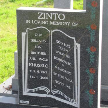 ZINTO Khuselo 1972-2006