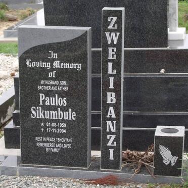 ZWELIBANZI Paulos Sikumbule 1959-2004