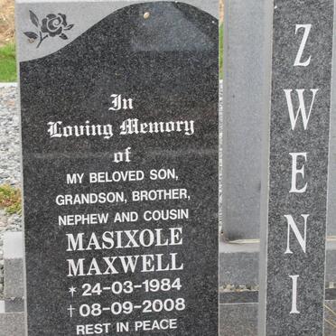 ZWENI Masixole Maxwell 1984-2008