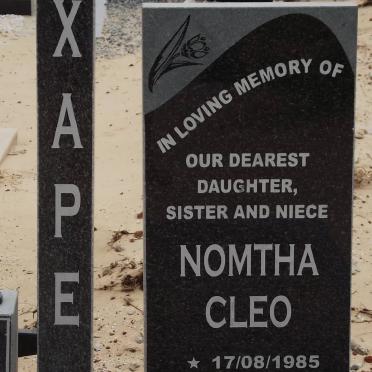 XAPE Nomtha Cleo 1985-2010