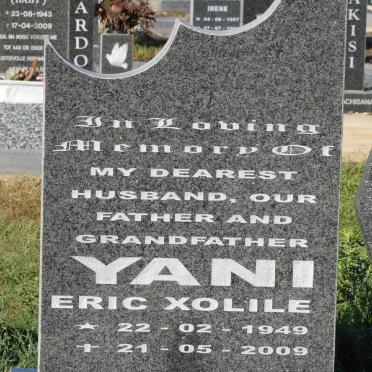 YANI Eric Xolile 1949-2009