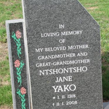 YAKO Ntshontsho Jane 1918-2008