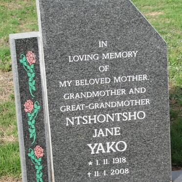YAKO Ntshontsho Jane 1918-2008