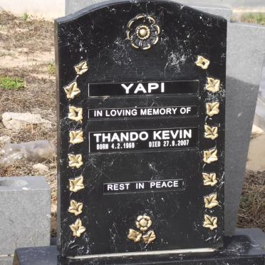 YAPI Thando Kevin 1969-2007