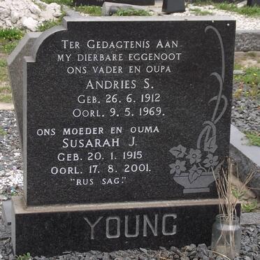 YOUNG Andries S. 1912-1969 &amp; Susarah J. 1915-2001