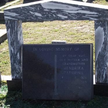 YOUNG Hendrika Catherina 1926-1989