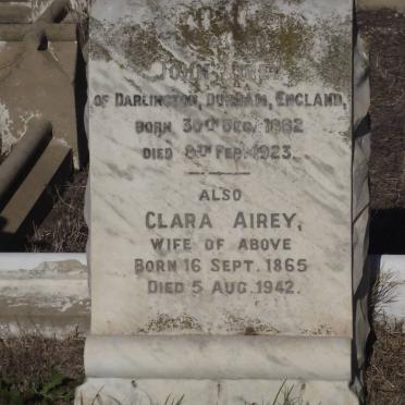 AIREY John 1862-1923 &amp; Clara 1865-1942