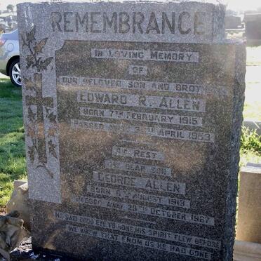 ALLEN Edward R. 1915-1953 :: ALLEN George 1913-1967