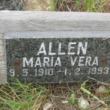 ALLEN Maria Vera 1910-1993