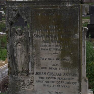 ASPELING Johan Gustaaf -1941 &amp; Susan Maria VERMAAK 1864-1938