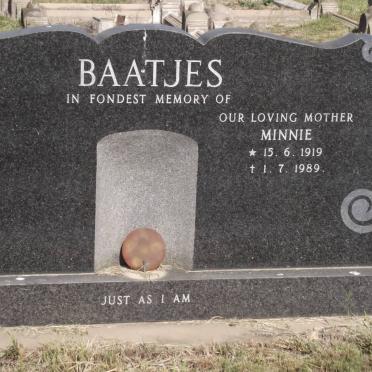 BAATJIES Minnie 1919-1989