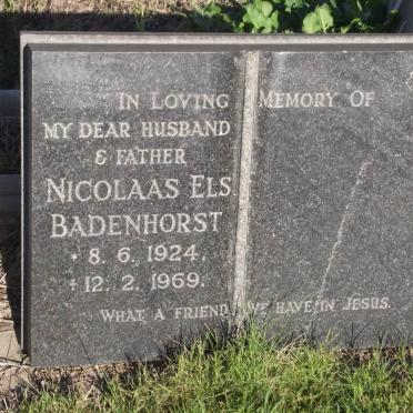BADENHORST Nicolaas Els 1924-1969