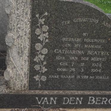 BERG Catharina Beatrix, van den nee VAN DER MERWE 1924-1964