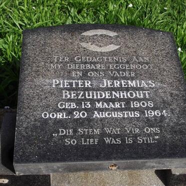 BEZUIDENHOUT Pieter Jeremias 1908-1964