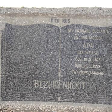 BEZUIDENHOUT Ada nee WEITSZ 1909-1958