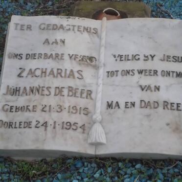 BEER Zacharias Johannes, de 1915-1954