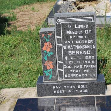 BERENG Nomathamsanqa 1980-2005