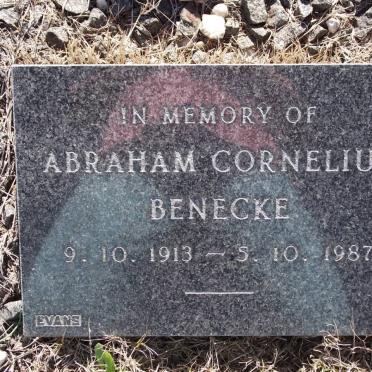 BENECKE Abraham Cornelius 1913-1987