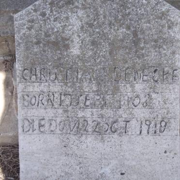 BENECKE Christiaan 1908-1918