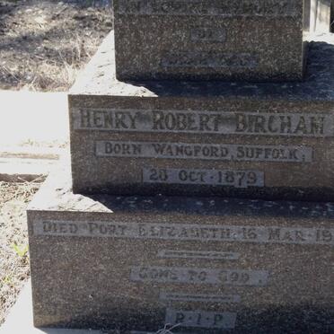 BIRCHAN Henry Robert 1879-1949