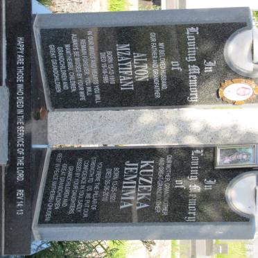 BOLTINA Alton Mzayifani 1910-1995 &amp; Kuzeka Jemima 1920-2010