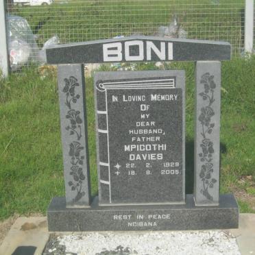 BONI Mpicothi Davies 1929-2005
