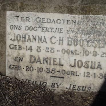 BOOYSEN Johanna C.H. 1928-1929 :: BOOYSEN Daniel Josua 1935-1936