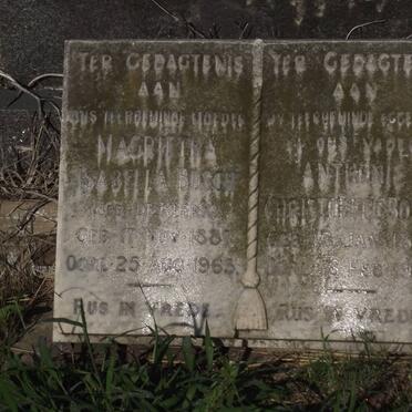 BOSCH Anthonie Christoffel 1875-1955 &amp; Magrietha Isabella DE KLERK 1888-1965