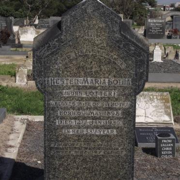 BOTHA Hester Maria nee LOTTER 1898-1936