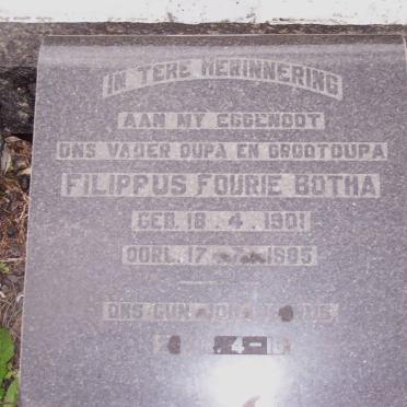 BOTHA Filippus Fourie 1901-1985
