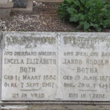 BOTHA Jakob Rudolph 1877-1945 &amp; Engela Elizabeth 1882-1967