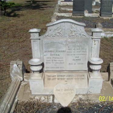 BOTHA John Ernest 1894-1962 &amp; Johanna Catherina PIENAAR 1894-193? :: BOTHA Joey