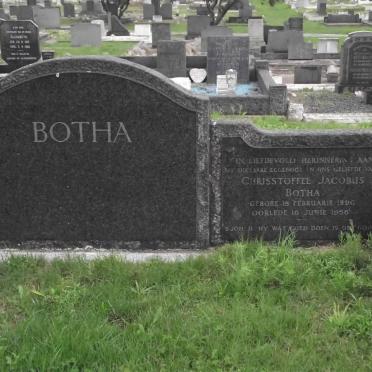 BOTHA Christoffel Jacobus 1896-1956